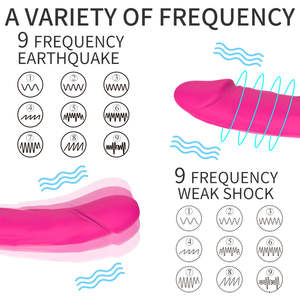 Vibrador de Pene Artificial de Silicona para Mujeres Homosexuales, Doble Cabeza, Tamaño Grande, Recargable por USB, 9 Frecuencias, Impermeable - Product Image 3