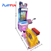 Bicicleta de Juguete de Plástico y Metal para Niños, Máquina de Juegos Deportivos, Equipo de Entretenimiento Interior, Simulador de Bicicleta para Niños que Funciona con Monedas
