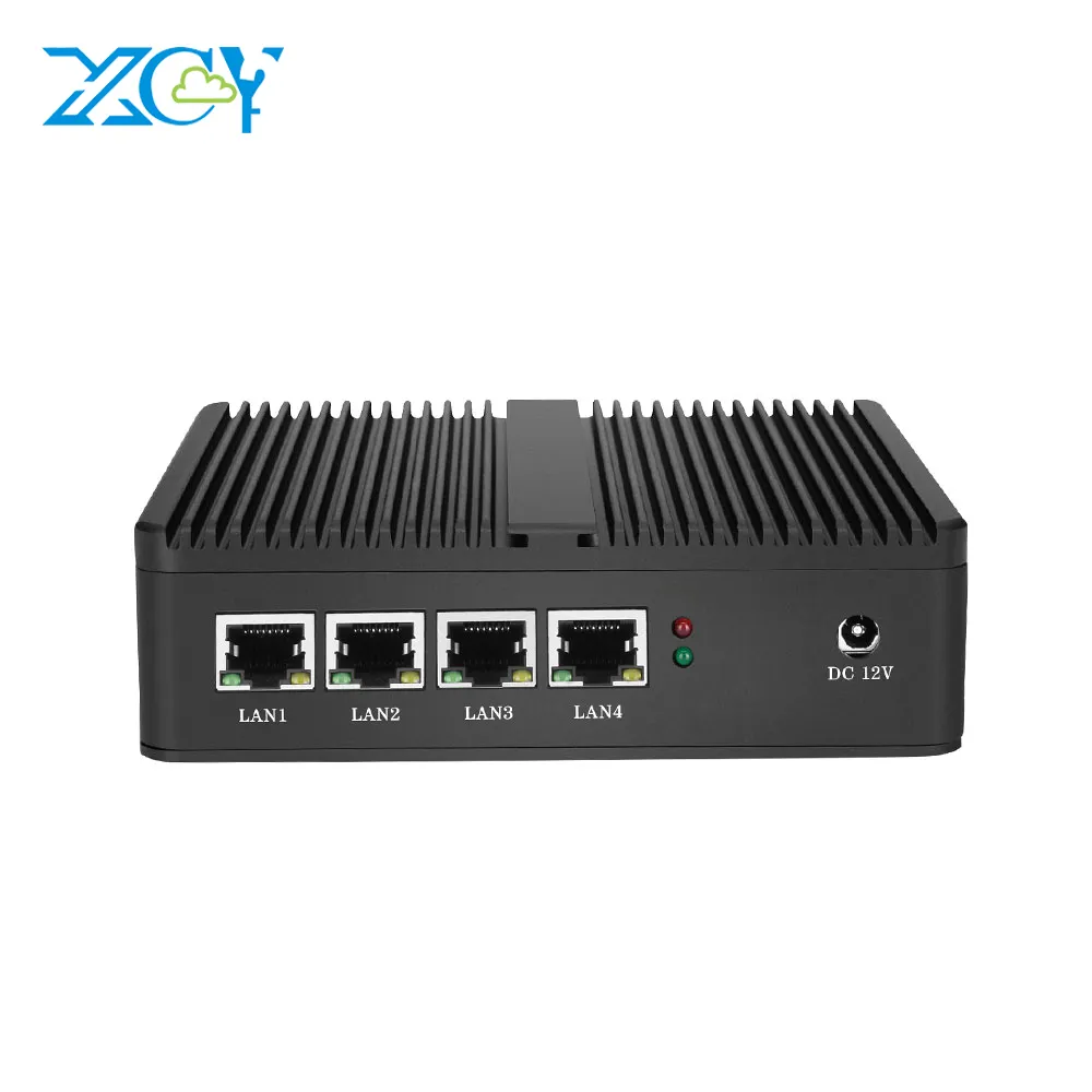 XCY Firewall เครื่องใช้ไฟฟ้า Mini PC N2830,4กิกะบิตอีเธอร์เน็ต RJ45 In-Tel I211AT NIC Pfsense Server