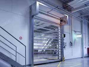 Portes à enroulement manuelles en acier galvanisé monocouche à bas prix, résistantes au vent, pour garage - Product Image 4