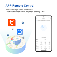Thermostat intelligent Wi-Fi pour ventilo-convecteur, thermostat de climatisation 2/4 tuyaux, contrôleur de température avec boutons tactiles et commande par molette