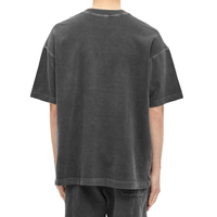T-shirt vintage surdimensionné délavé à l'acide, style streetwear, t-shirts japonais, tissu 100% coton, t-shirt Harajuku pour homme