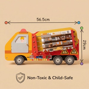 Tablero de Actividades Montessori de Madera para Pared, Ahorra <span class=keywords><strong>Espacio</strong></span>, Rompecabezas Educativo de Ingeniería y Construcción, Certificado CE, para Niños de 2 a 13 Años - Product Image 2