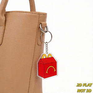Llavero acrílico de Happy Meal, amuleto divertido y novedoso, ligero, pequeño - Product Image 3