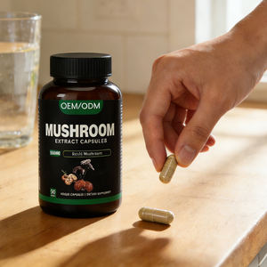 脳の集中力、記憶力、免疫力を高めるためのきのこエキス複合体、ニューロトロピック、冬虫夏草、マカ配合の栄養補助食品カプセル - Product Image 4