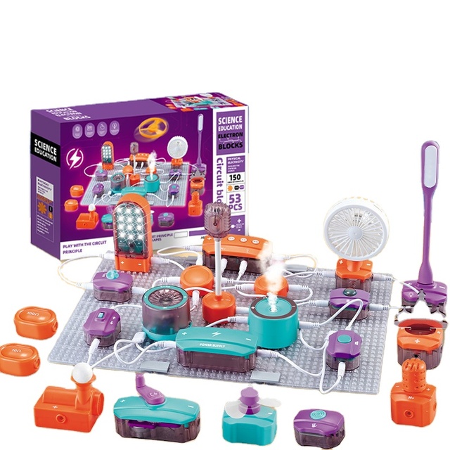 2025 Kids Educational Physics Diy Snapping Electronic Circuit Toy Children Stem Science Exploration Experiment Kits Toys