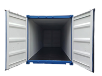 Nouveau conteneur maritime sec à double porte de 20 pieds, conteneur 20'DD avec portes aux deux extrémités, norme ISO
