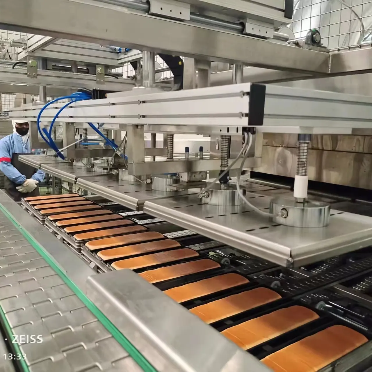 1500 pcs/h automazione forno Tunnel di cottura/Toast pane pane linea di produzione automatica