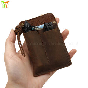Organizer EDC in Vera Pelle, Fodero per Coltello Fatto a Mano, Custodia Tattica per Attrezzi con Clip da Cintura, Borsa Portaoggetti - Product Image 1