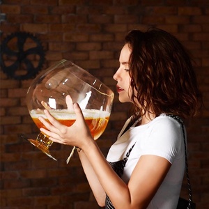 Jarras de Cerveza Transparentes Gigantes Creativas, Copas Extra Grandes para Fiestas, Copas Octagonales para Vino, <span class=keywords><strong>Brandy</strong></span> y Cerveza - Product Image 2