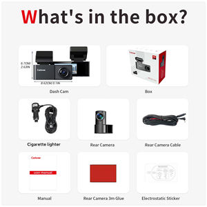 Видеорегистратор Carlover 1.97 дюйма, Wi-Fi, 4K, супер ночное видение, двойная камера (передняя/задняя), 1080p, циклическая запись, водонепроницаемый <span class=keywords><strong>DVR</strong></span> - Product Image 4