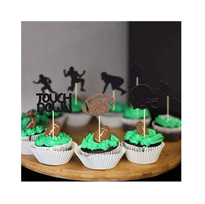 Adornos para Cupcakes con Temática Deportiva para Baby Shower, Decoración para Pasteles de Cumpleaños - Product Image 4