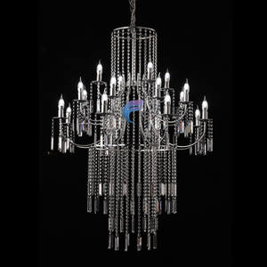 Candelabro de sala de estar europeo arte del hierro hotel boda decoración dúplex escalera candelabro - Product Image 4