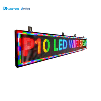 Letrero P10 Multicolor Impermeable para Exteriores de Venta al por Mayor de Fábrica con Pantalla de Texto Desplazable y Contenido Fácil de Cambiar a través de App WiFi