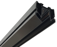 Rails de plafond magnétiques pour éclairage sur rail LED extensible en aluminium noir 1m 2m 3m