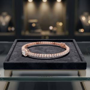 AADIHI JEWELS Bague pour homme plaquée or rhodié, diamant de laboratoire taille ovale, pierre latérale taille émeraude, certifiée IGI, luxe classique pour le quotidien - Product Image 2