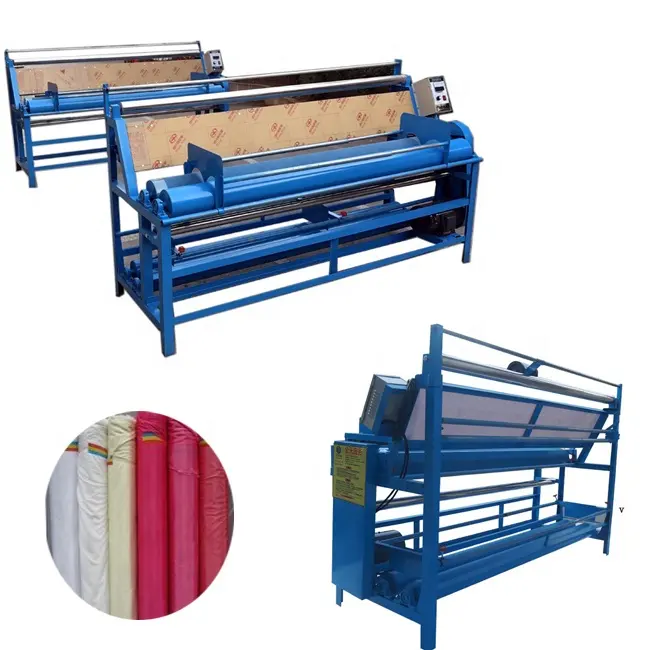 Machine d'Inspection de Roulage de Tissu Industriel, Enrouleur de Rouleau de Tissu pour Textile