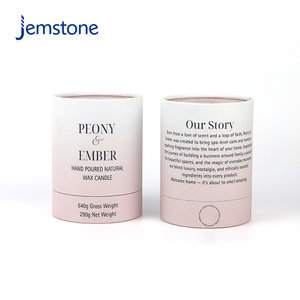 Chất lượng cao tái chế sáp tự nhiên nến Kraft tông xi lanh mỹ phẩm Jar Lotion Craft ống giấy cho nến bao bì - Product Image 6