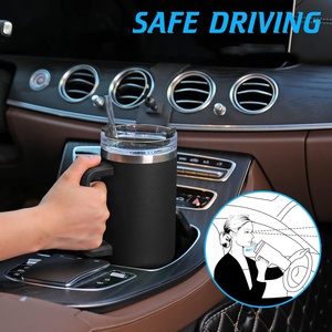 Hot bán 40oz thép không gỉ cách điện Tumbler cho trở lại trường học sử dụng món quà du lịch tự động Mug với rò rỉ-proof Nắp rơm xử lý - Product Image 4