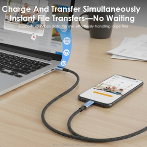 नए उत्पाद विचार व्यापार 2026 यूएसबी सी केबल 100 डब्ल्यू 5a फास्ट चार्जिंग यूएसबी सी चार्जर केबल के साथ एलईडी डिस्प्ले नायलॉन ब्रेडेड केबल - Product Image 3