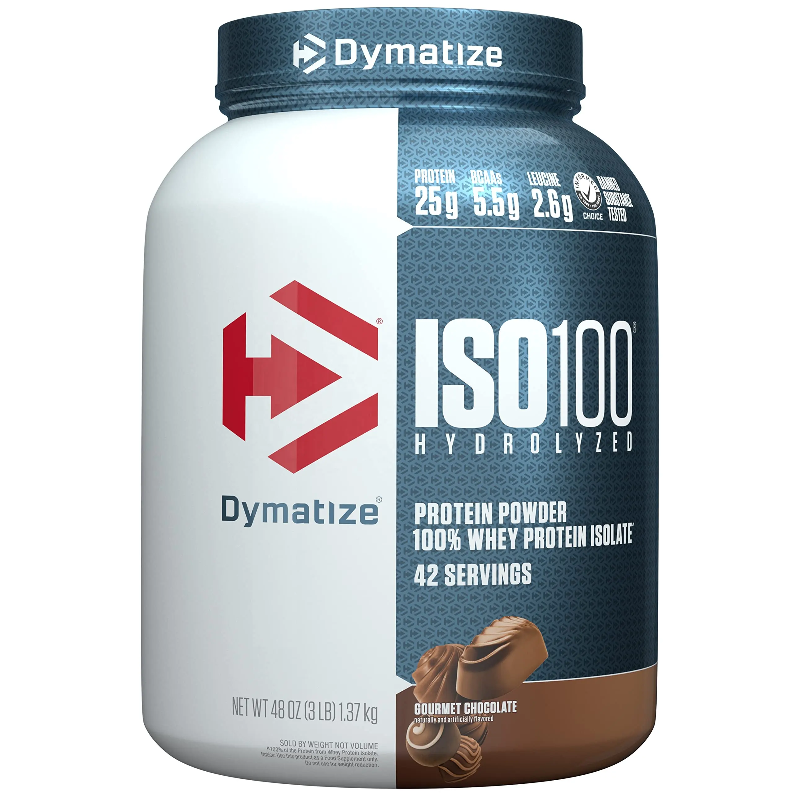 Polvo de proteína hidrolizada, proteína aislante de suero de leche al 100%, venta al por mayor, Dymatize ISO100