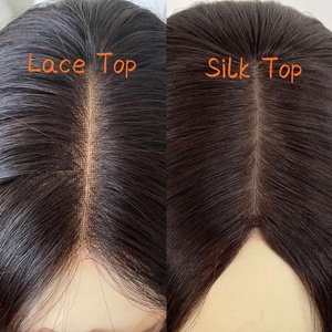 Parrucca Ebraica Realistica con Base Marrone e Riflessi, Capelli Europei Remy, Top in Pizzo Senza Colla, Punte Spesse per Donne - Product Image 6