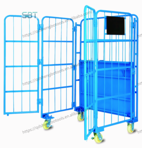 <span class=keywords><strong>Cage</strong></span> à rouleau en acier de grande capacité avec roulettes Stockage pliable Construction Ferme Restaurant Détail Hôtels Magasin d'alimentation Nouveau Utilisé - Product Image 2