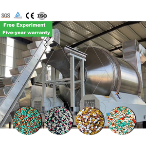 Full Automatic High Efficiency BB <b>Fertilizer</b> Production Line with Screw Mixer & DC Motor for Powder Chemicals/NPK Blending Plant - Product Image 1