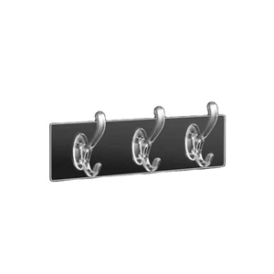 Wholesale Adhesive <b>Wall</b> <b>Hooks</b> Hanger Sticker Coat <b>Hook</b> Transparent Clothing - Product Image 1