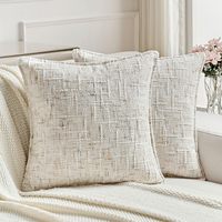 Housse de coussin décorative de style tissé à la main, en polyester
