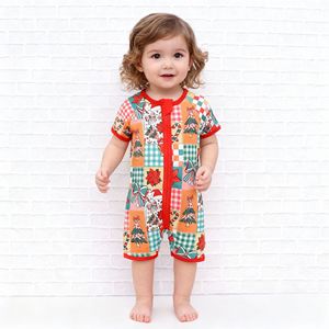 Mono de Manga Corta para Bebé, Personalizado con Dibujos Animados, 95% Bambú, 5% Spandex, Alta Calidad, Sin Costuras, Ecológico, Venta al Por Mayor, Marca Mia - Product Image 1