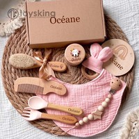 Boîte cadeau personnalisée en bois pour bébés garçons et filles / Coffret cadeau de naissance pour nouveau-né / Cadeau de naissance unique avec empreinte de main et de pied