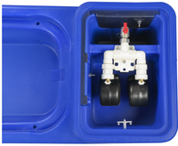 Abreuvoir robuste pour chèvres, automatique, chauffé et isolé, 60L, avec vanne à flotteur pour les troupeaux de chèvres en hiver