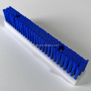 <span class=keywords><strong>Brosse</strong></span> à lamelles de nettoyage industrielle OEM à corps vert et filament de nylon blanc tufté avec trous de fixation - Product Image 4