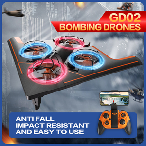 Drone Global GD02 RC Fighter Quadcopter F22 Avion Jet avec lumière LED, jouets volants pour enfants, modèle de drone télécommandé - Product Image 2