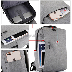 Custom Logo Multifunctional Backpacks Waterproof Business Backpack <b>Men</b> Anti-theft <b>Laptop</b> Bagpack <b>Bag</b> with USB Charger Port - Product Image 3