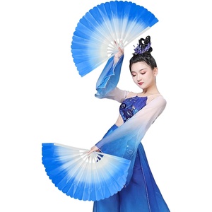Abanico Plegable Grande para Baile en Línea, Kungfu Chino, <span class=keywords><strong>Taichi</strong></span>, Festivales de Música, Abanico <span class=keywords><strong>con</strong></span> Sonido al Aplaudir - Product Image 2