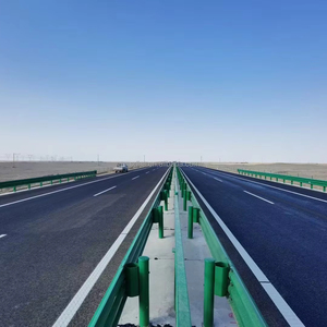 Esportazioni globali tre barriere stradali per veicoli autostradali con parapetto zincato a doppio raggio - Product Image 2