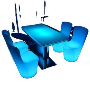 Color Changing Light Table Dining Room Bar LED Table