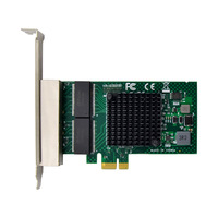 Kartu Jaringan Server Gigabit Empat Port/RJ45 PCI Express X1 BCM5719 Internal Model NAS X550-t2 ST7209 Tersedia