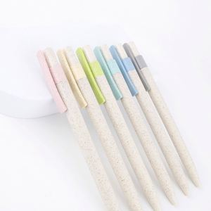 Stylo bille écologique biodégradable en paille de blé, personnalisable avec logo, très populaire - Product Image 5