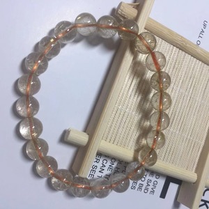 6 ~ <span class=keywords><strong>7</strong></span> mm Naturel blonde cheveux d'<span class=keywords><strong>or</strong></span> <span class=keywords><strong>en</strong></span> cristal rutilé quartz <span class=keywords><strong>bracelet</strong></span> femmes - Product Image 3