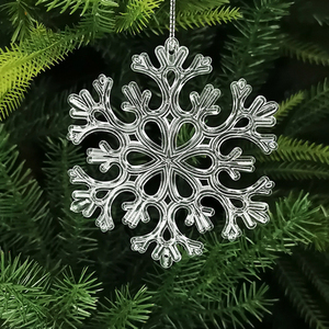 Hot bán giá rẻ Cây giáng sinh trong suốt Acrylic bông tuyết trang trí cho năm mới trang trí - Product Image 4