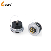 Connecteur de câblage circulaire WEIPU pour aviation, 2, 4 ou 7 broches, à montage frontal, IP40, 10A, en cuivre plaqué or