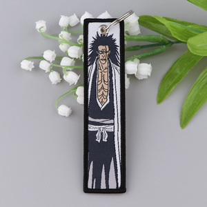 9 diseños de llaveros bordados de Anime Death God, accesorios de tela para la universidad, dijes para bolsos, ¡los más vendidos! - Product Image 6