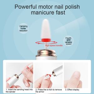 Ponceuse à ongles portable légère pour manucure et pédicure, outil de salon pour acrylique, perceuse à ongles pour usage domestique et nail art - Product Image 3