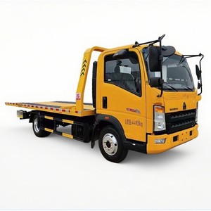 Camion de remorquage diesel HOWO 4/5 tonnes pour assistance routière, véhicule de récupération une camionnette deux voitures pour le sauvetage urbain - Product Image 1