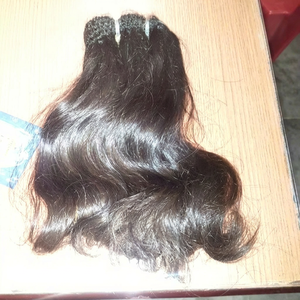 Cabello Humano Virgen Indio Remy 100% Sin Procesar, Tejido de Cabello Crudo de la Mejor Calidad, Sin Caída, 100g, Doble Trama a Máquina, Cabello Sedoso - Product Image 1