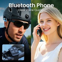 Casque intelligent avec caméra anti-vibration 1080P, télécommande, feu arrière, batterie remplaçable 1350mAh pour moto/vélo/cyclisme