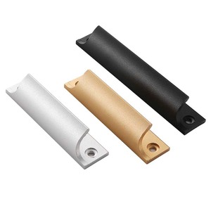 Lgedis Aluminum Alloy Cabinet Handles Bar Shape <b>Sandblasting</b> Oxidation Modern Design For Furniture Wardrobe Door Drawer - Product Image 3